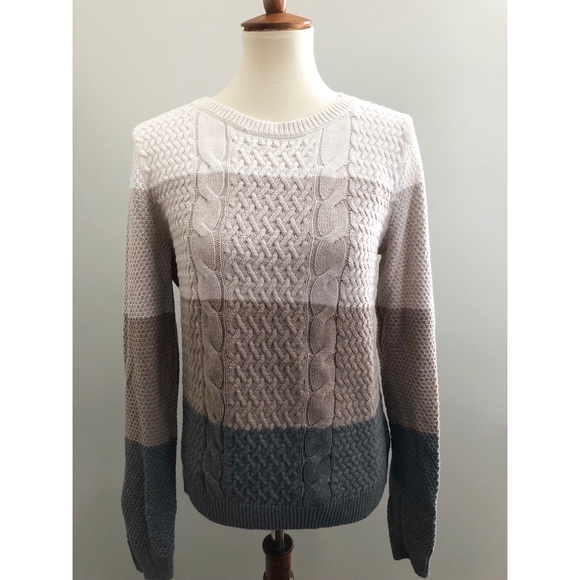 croft & barrow Sweaters - Croft & Barrow Ombre Chunky Knit Sweater